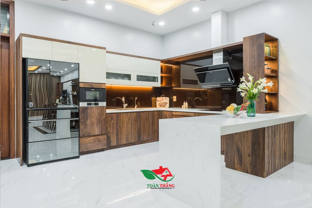 tủ bếp gỗ óc chó tủ bếp gỗ óc chó