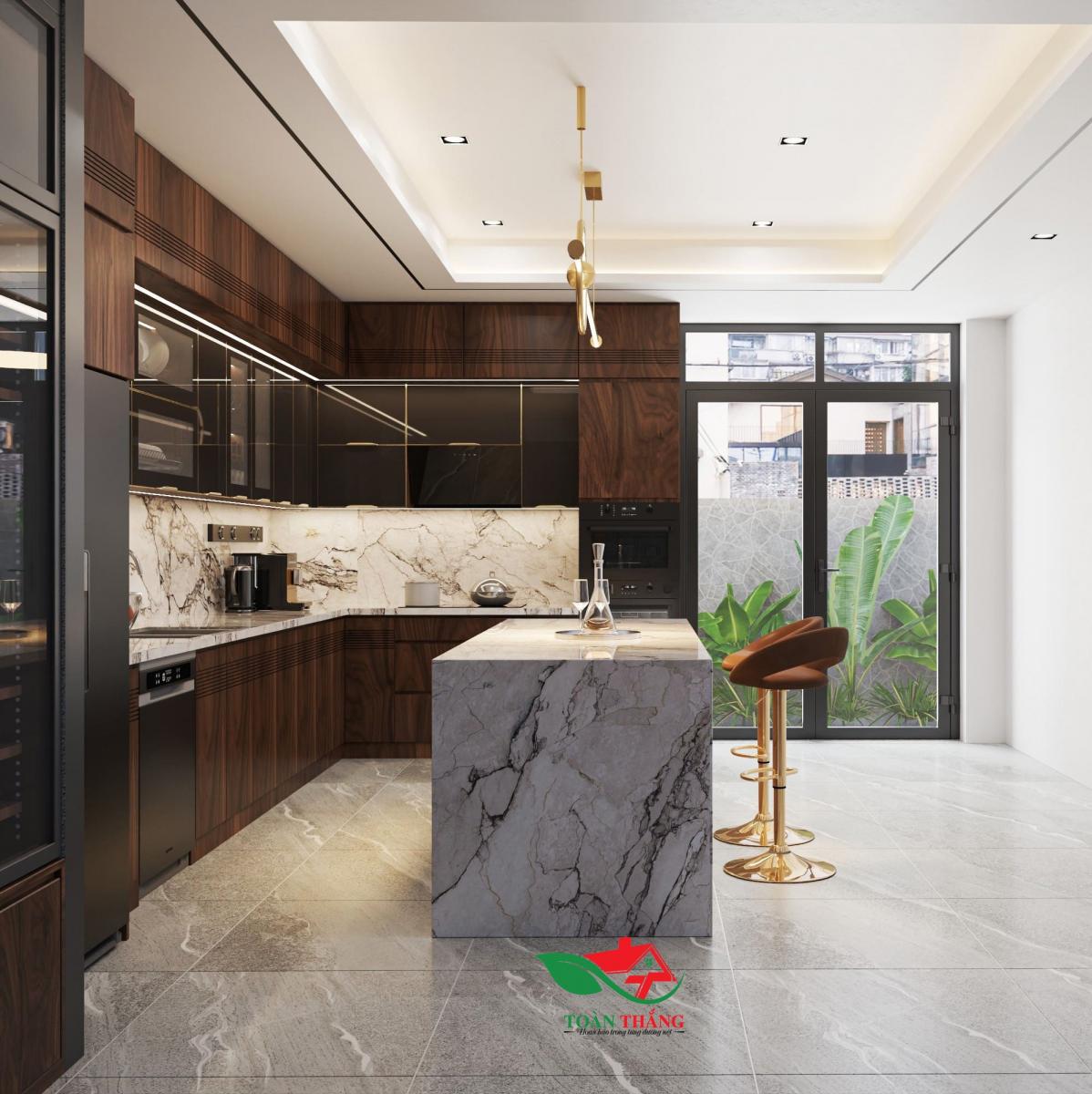 tủ bếp gỗ óc chó tủ bếp gỗ óc chó