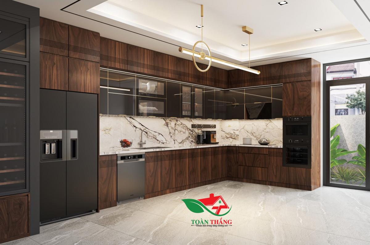 tủ bếp gỗ óc chó tủ bếp gỗ óc chó